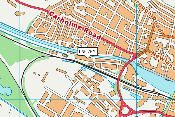 LN6 7FY map - OS VectorMap District (Ordnance Survey)