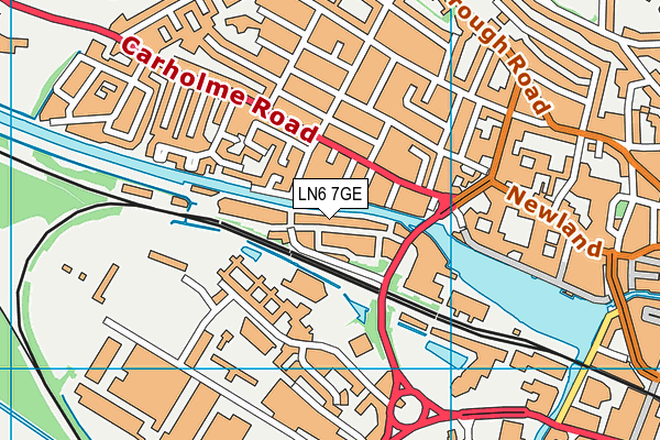LN6 7GE map - OS VectorMap District (Ordnance Survey)