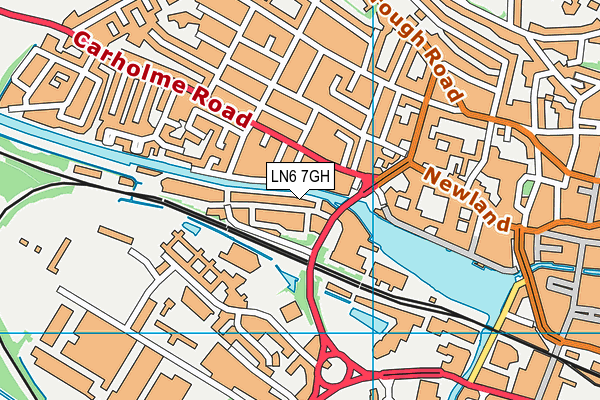 LN6 7GH map - OS VectorMap District (Ordnance Survey)