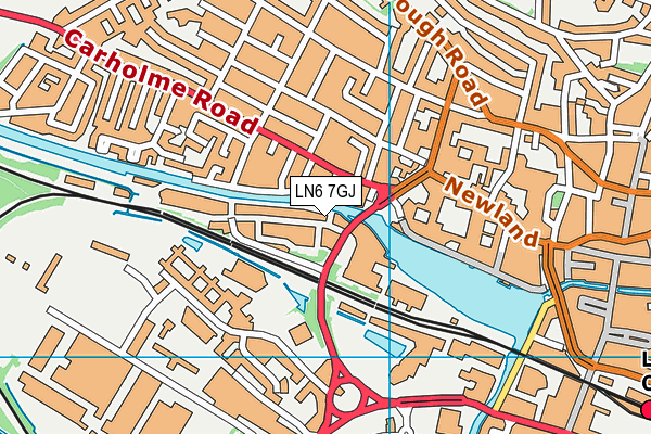 LN6 7GJ map - OS VectorMap District (Ordnance Survey)
