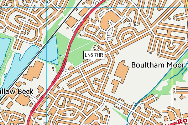 LN6 7HR map - OS VectorMap District (Ordnance Survey)