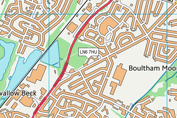 LN6 7HU map - OS VectorMap District (Ordnance Survey)