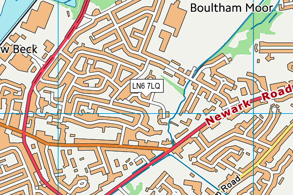 LN6 7LQ map - OS VectorMap District (Ordnance Survey)