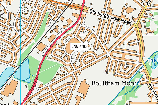 LN6 7ND map - OS VectorMap District (Ordnance Survey)