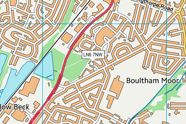 LN6 7NW map - OS VectorMap District (Ordnance Survey)
