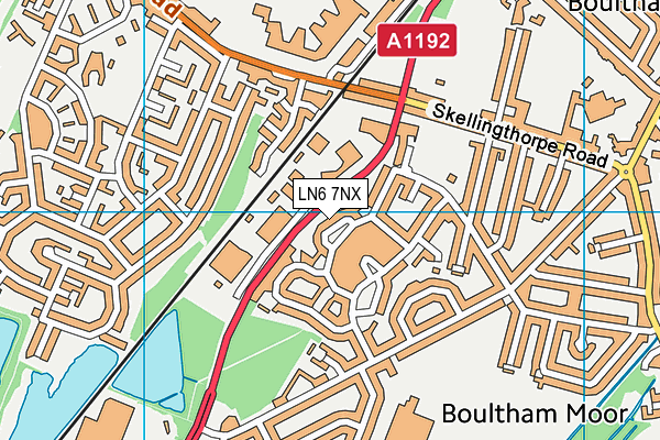 LN6 7NX map - OS VectorMap District (Ordnance Survey)