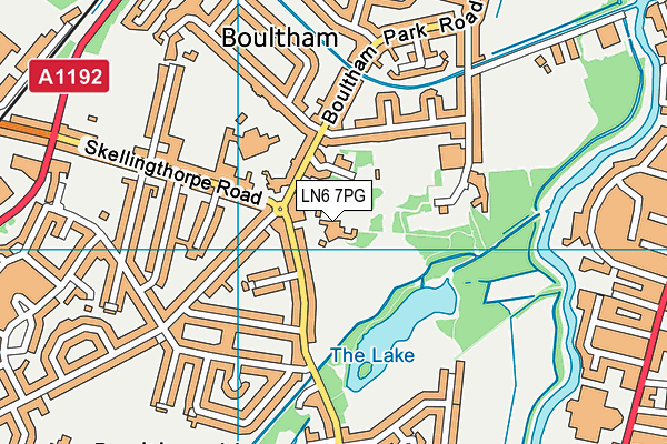 LN6 7PG map - OS VectorMap District (Ordnance Survey)