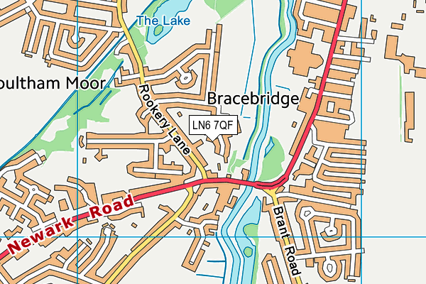 LN6 7QF map - OS VectorMap District (Ordnance Survey)