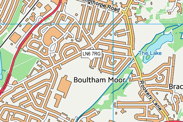 LN6 7RG map - OS VectorMap District (Ordnance Survey)