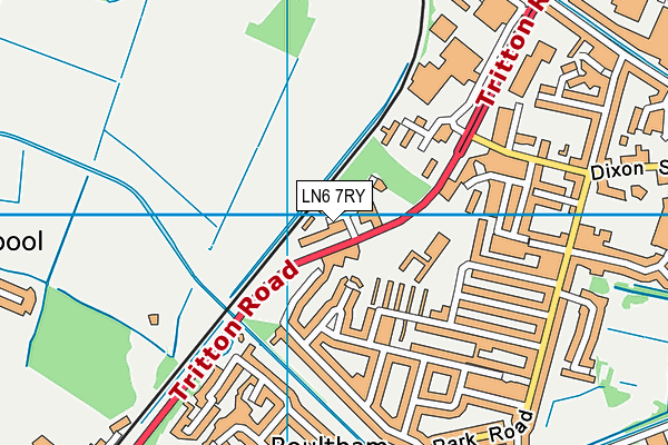 LN6 7RY map - OS VectorMap District (Ordnance Survey)