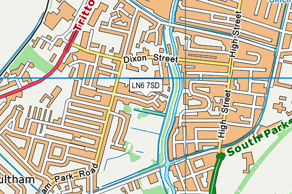 LN6 7SD map - OS VectorMap District (Ordnance Survey)