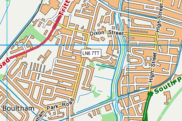 LN6 7TT map - OS VectorMap District (Ordnance Survey)