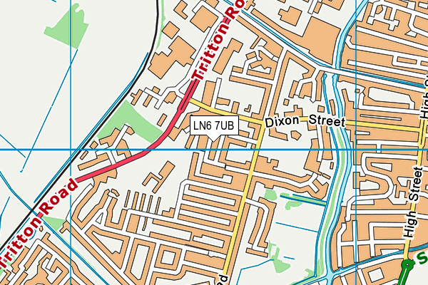 LN6 7UB map - OS VectorMap District (Ordnance Survey)