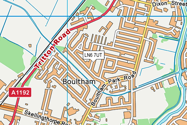 LN6 7UT map - OS VectorMap District (Ordnance Survey)