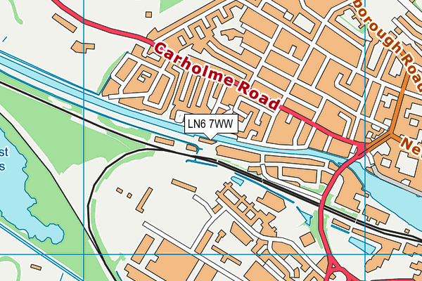 LN6 7WW map - OS VectorMap District (Ordnance Survey)