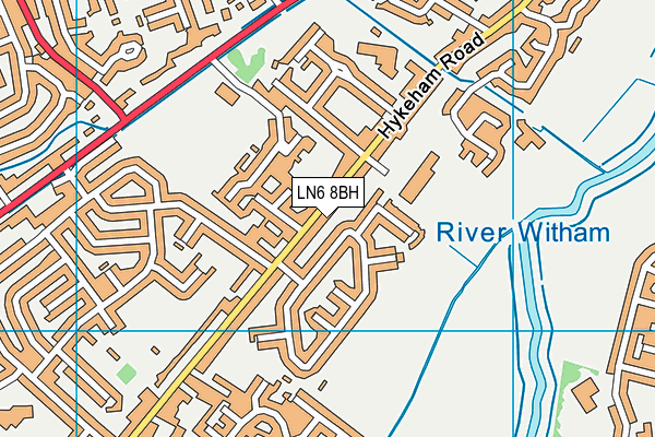 LN6 8BH map - OS VectorMap District (Ordnance Survey)