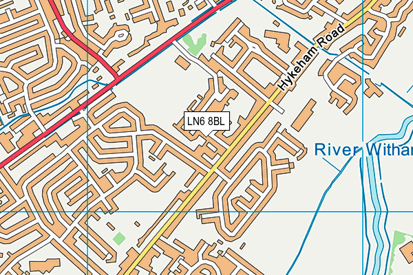 LN6 8BL map - OS VectorMap District (Ordnance Survey)
