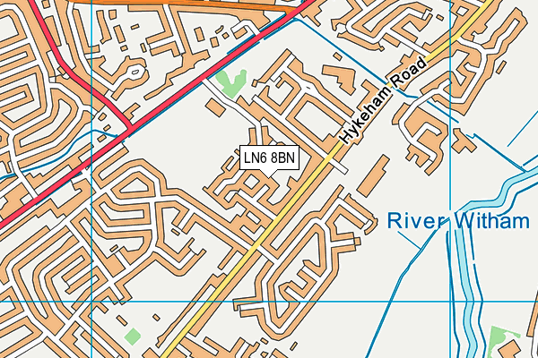 LN6 8BN map - OS VectorMap District (Ordnance Survey)