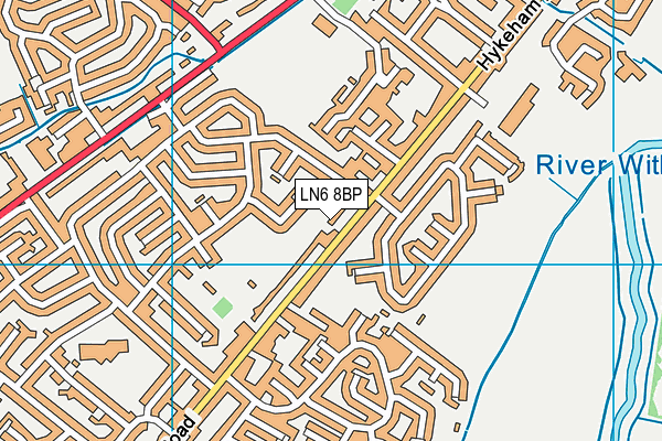 LN6 8BP map - OS VectorMap District (Ordnance Survey)