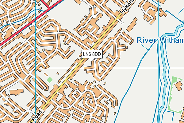 LN6 8DD map - OS VectorMap District (Ordnance Survey)