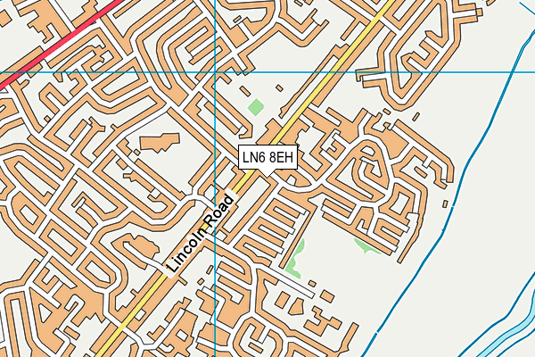 LN6 8EH map - OS VectorMap District (Ordnance Survey)