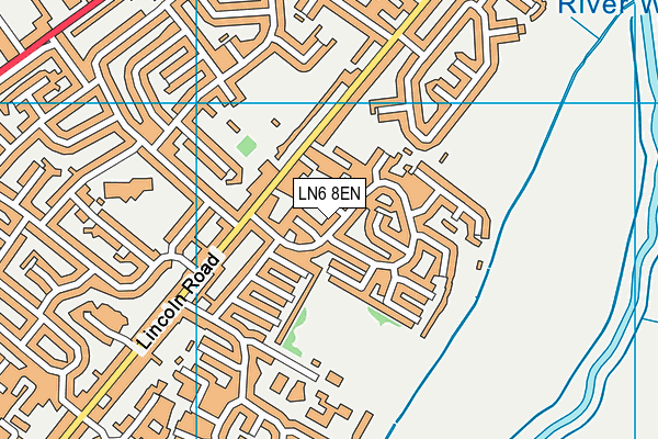 LN6 8EN map - OS VectorMap District (Ordnance Survey)
