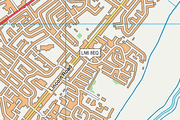 LN6 8EQ map - OS VectorMap District (Ordnance Survey)