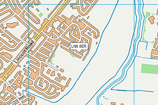 LN6 8ER map - OS VectorMap District (Ordnance Survey)