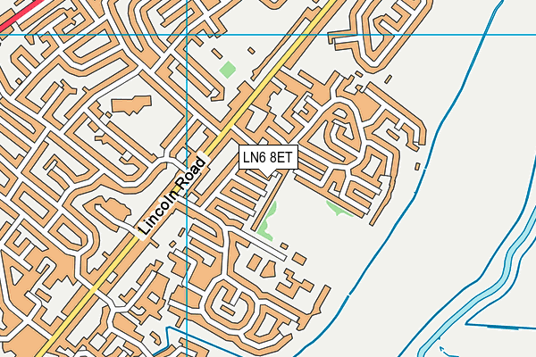 LN6 8ET map - OS VectorMap District (Ordnance Survey)