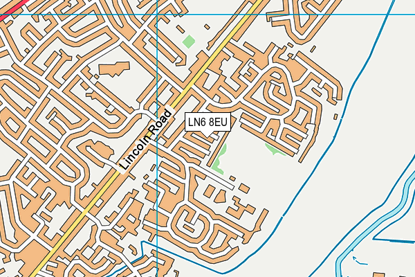 LN6 8EU map - OS VectorMap District (Ordnance Survey)