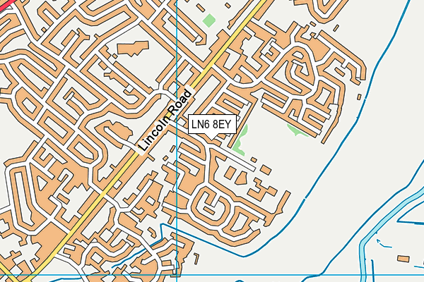 LN6 8EY map - OS VectorMap District (Ordnance Survey)