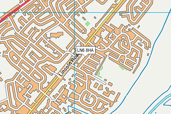 LN6 8HA map - OS VectorMap District (Ordnance Survey)