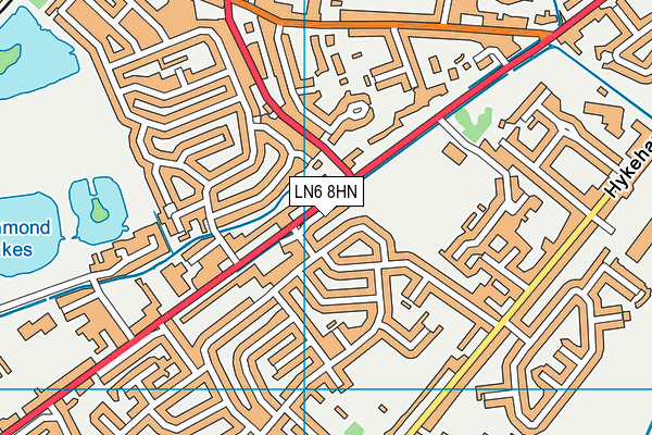 LN6 8HN map - OS VectorMap District (Ordnance Survey)