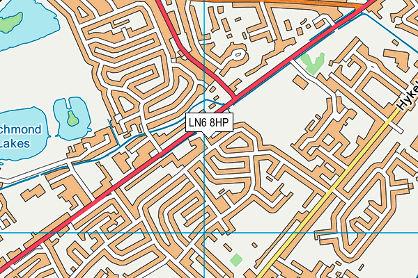 LN6 8HP map - OS VectorMap District (Ordnance Survey)