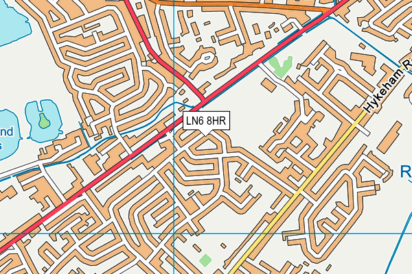 LN6 8HR map - OS VectorMap District (Ordnance Survey)