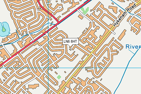 LN6 8HT map - OS VectorMap District (Ordnance Survey)