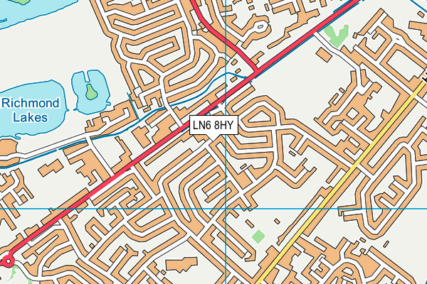 LN6 8HY map - OS VectorMap District (Ordnance Survey)