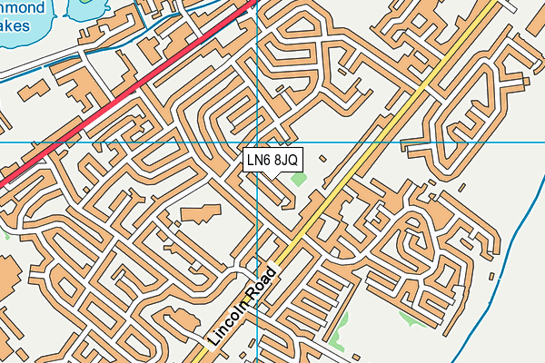 LN6 8JQ map - OS VectorMap District (Ordnance Survey)