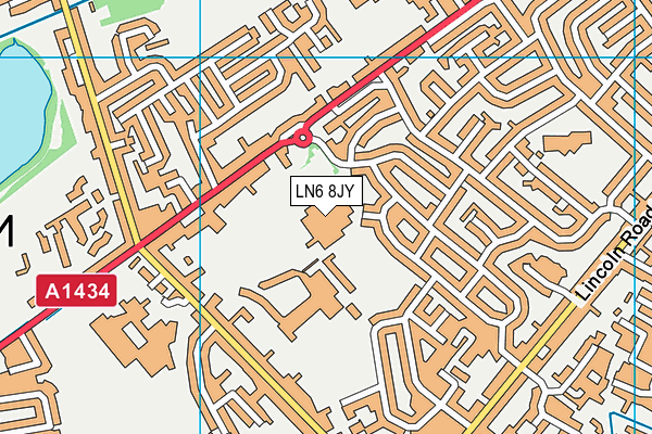 LN6 8JY map - OS VectorMap District (Ordnance Survey)