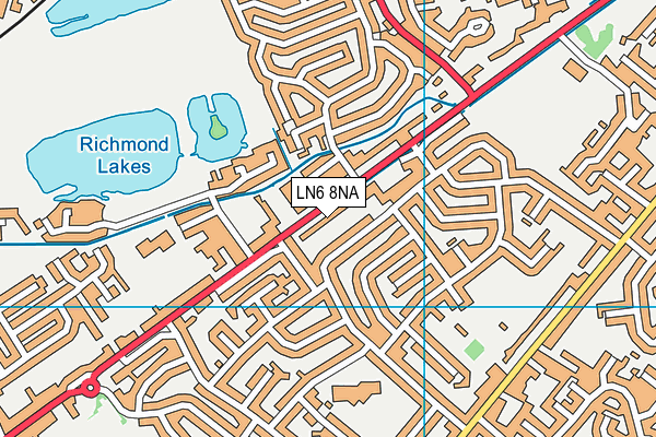 LN6 8NA map - OS VectorMap District (Ordnance Survey)