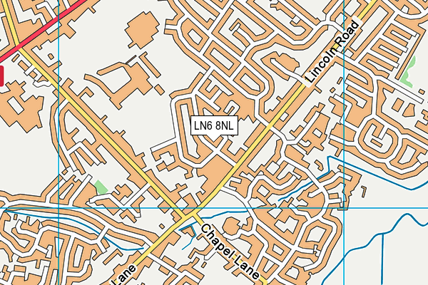 LN6 8NL map - OS VectorMap District (Ordnance Survey)