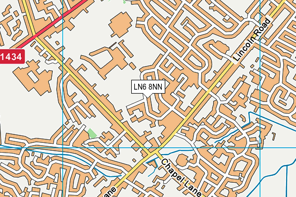 LN6 8NN map - OS VectorMap District (Ordnance Survey)