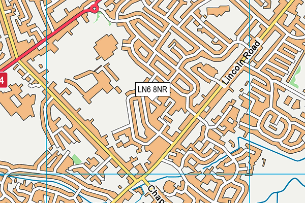 LN6 8NR map - OS VectorMap District (Ordnance Survey)