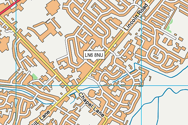 LN6 8NU map - OS VectorMap District (Ordnance Survey)