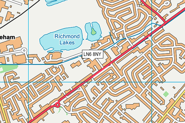LN6 8NY map - OS VectorMap District (Ordnance Survey)