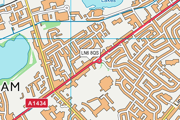 LN6 8QS map - OS VectorMap District (Ordnance Survey)