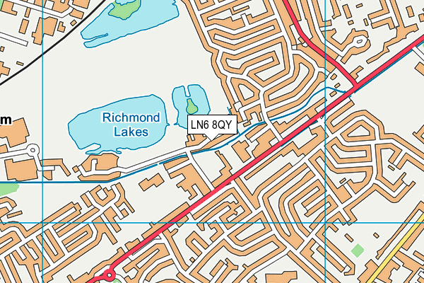 LN6 8QY map - OS VectorMap District (Ordnance Survey)