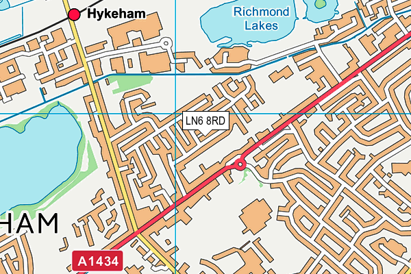 LN6 8RD map - OS VectorMap District (Ordnance Survey)