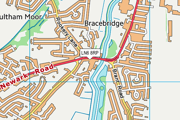 LN6 8RP map - OS VectorMap District (Ordnance Survey)