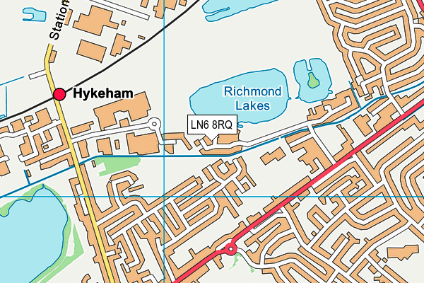 LN6 8RQ map - OS VectorMap District (Ordnance Survey)